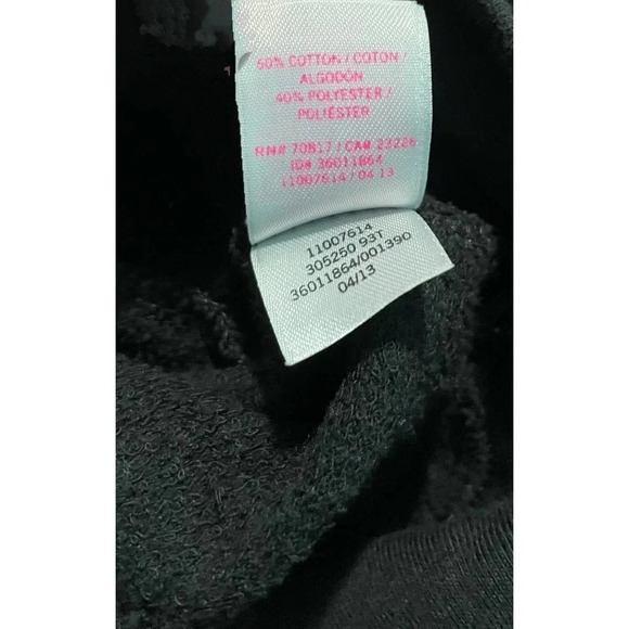 PINK VS IRIDESCENT BLING LONG SLEEVE TOP, SIZE XS - Picture 5 of 6